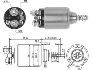 MAGNETI MARELLI 940113050402 solenoidinis jungiklis, starteris