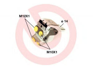 BREMBO R 68 008 stabdymo jėgos reguliatorius 
 Stabdžių sistema -> Stabdymo jėgos reguliatorius
6025006304, 6025108701, 6025108901