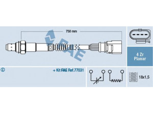 FAE 77910 lambda jutiklis 
 Išmetimo sistema -> Jutiklis/zondas
022 906 262 CE, 022 906 262 CF