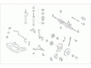 SACHS MERCE-E-KLA-FS009 vairavimo mechanizmas; rato pakaba 
 Ašies montavimas/vairavimo mechanizmas/ratai -> Prekių paieška pagal schemą