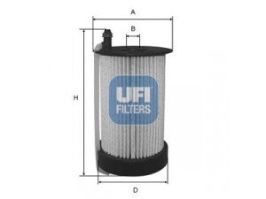 UFI 26.031.00 kuro filtras 
 Techninės priežiūros dalys -> Papildomas remontas
3C0127434A