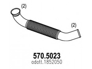 ASSO 570.5023 išleidimo kolektorius 
 Išmetimo sistema -> Išmetimo vamzdžiai
1852050
