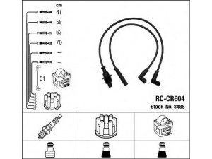 NGK 8485 uždegimo laido komplektas 
 Kibirkšties / kaitinamasis uždegimas -> Uždegimo laidai/jungtys
5967.E5, 5967.H5, 5967.K4, 95659598