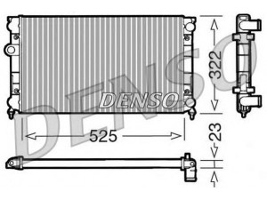 DENSO DRM32006 radiatorius, variklio aušinimas 
 Aušinimo sistema -> Radiatorius/alyvos aušintuvas -> Radiatorius/dalys
1H0121253BD, 1H0121253S