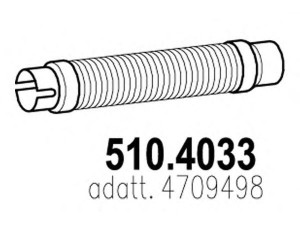 ASSO 510.4033 lanksti žarna, išmetimo sistema
4709498