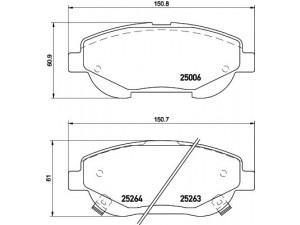 HELLA PAGID 8DB 355 015-691 stabdžių trinkelių rinkinys, diskinis stabdys 
 Techninės priežiūros dalys -> Papildomas remontas
0446505300, 04465YZZED