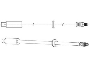 CEF 510762 stabdžių žarnelė 
 Stabdžių sistema -> Stabdžių žarnelės
443611707C