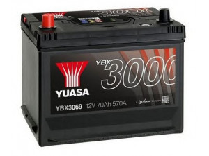 YUASA YBX3069 starterio akumuliatorius 
 Elektros įranga -> Akumuliatorius