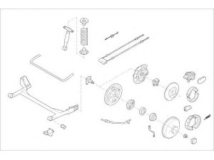 DELPHI FORD-05186-R rato pakaba 
 Ašies montavimas/vairavimo mechanizmas/ratai -> Prekių paieška pagal schemą