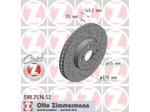 ZIMMERMANN 590.2576.52 stabdžių diskas 
 Dviratė transporto priemonės -> Stabdžių sistema -> Stabdžių diskai / priedai
43512-02080, 43512-13020, 43512-13021