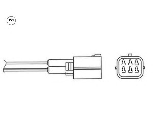 NGK 94805 lambda jutiklis 
 Elektros įranga -> Jutikliai
LFL7-18-8G1C