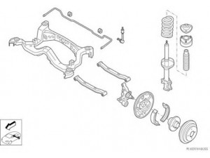 HERTH+BUSS JAKOPARTS N02182-HA vairavimo mechanizmas; rato pakaba