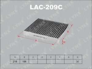 LYNXauto LAC-209C filtras, salono oras 
 Techninės priežiūros dalys -> Techninės priežiūros intervalai
27200-BN020, 27236-BN000, 27237-BN000