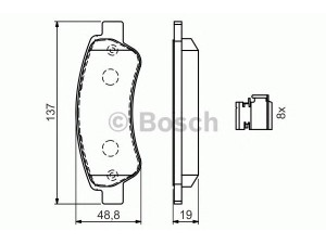 BOSCH 0 986 494 604 stabdžių trinkelių rinkinys, diskinis stabdys 
 Techninės priežiūros dalys -> Papildomas remontas
4253 60, 4254 69, 77364016, 4253 59