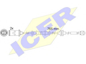 ICER 610535 E C įspėjimo kontaktas, stabdžių trinkelių susidėvėjimas 
 Stabdžių sistema -> Susidėvėjimo indikatorius, stabdžių trinkelės
13 153 473, 6 235 674, 13 153 473