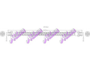 Brovex-Nelson H5361 stabdžių žarnelė 
 Stabdžių sistema -> Stabdžių žarnelės
MB058592, MB238160, MB238169, MB587741