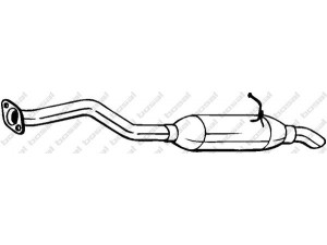 BOSAL 228-177 galinis duslintuvas 
 Išmetimo sistema -> Duslintuvas
17430-0D391, 17430-22490, 17430-22500