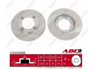 ABE C35024ABE stabdžių diskas 
 Dviratė transporto priemonės -> Stabdžių sistema -> Stabdžių diskai / priedai
MB 618734, MB 618735, MB618734