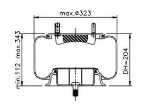 PE Automotive 084.180-51A dėklas, pneumatinė pakaba
NA 1808