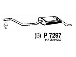FENNO P7297 galinis duslintuvas 
 Išmetimo sistema -> Duslintuvas
867253609AD, 867253609AG, 871253609J