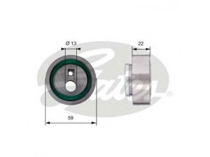 GATES T41129 įtempiklio skriemulys, paskirstymo diržas 
 Techninės priežiūros dalys -> Papildomas remontas
0820.53, 0829.29, 0829.54, 082929