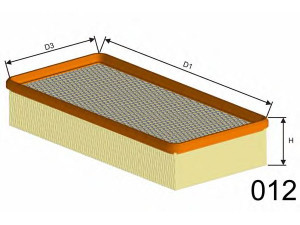 MISFAT P034 oro filtras 
 Filtrai -> Oro filtras
71736128, 71736134, 7729686, 77296861