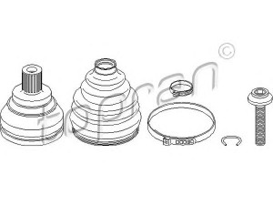 TOPRAN 111 720 jungčių komplektas, kardaninis velenas 
 Ratų pavara -> Sujungimai/komplektas
4F0 498 099A