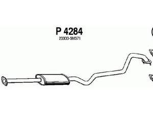 FENNO P4284 vidurinis duslintuvas 
 Išmetimo sistema -> Duslintuvas
20300-5M570, 20300-5M571, 20300-BU360