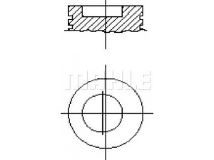 MAHLE ORIGINAL S48529 stūmoklis