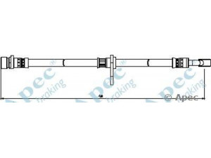 APEC braking HOS3861 stabdžių žarnelė 
 Stabdžių sistema -> Stabdžių žarnelės
01466SWA000