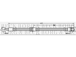 BORG & BECK BBH7803 stabdžių žarnelė 
 Stabdžių sistema -> Stabdžių žarnelės
58732-FD-100
