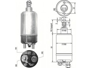 MAGNETI MARELLI 940113050251 solenoidinis jungiklis, starteris