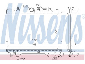 NISSENS 62512 radiatorius, variklio aušinimas 
 Aušinimo sistema -> Radiatorius/alyvos aušintuvas -> Radiatorius/dalys
E356-15-200A, E358-15-200B, E360-15-200A