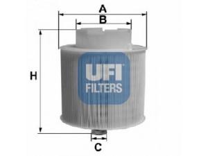 UFI 27.597.00 oro filtras 
 Techninės priežiūros dalys -> Techninės priežiūros intervalai
4F0133843
