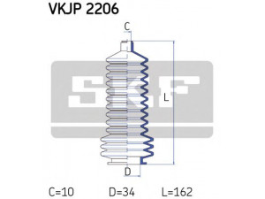 SKF VKJP 2206 gofruotoji membrana, vairavimas 
 Vairavimas -> Gofruotoji membrana/sandarinimai
77 06 565 69