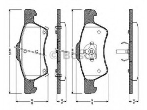 BOSCH 0 986 TB2 387 stabdžių trinkelių rinkinys, diskinis stabdys 
 Techninės priežiūros dalys -> Papildomas remontas
05019 803AA, 05019 804AA, 05101 857AA