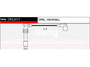 DELCO REMY DRL851 uždegimo laido komplektas 
 Kibirkšties / kaitinamasis uždegimas -> Uždegimo laidai/jungtys