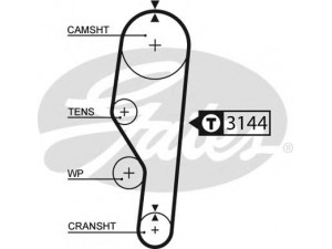 GATES 5635XS paskirstymo diržas 
 Techninės priežiūros dalys -> Papildomas remontas
46798433, 467984330