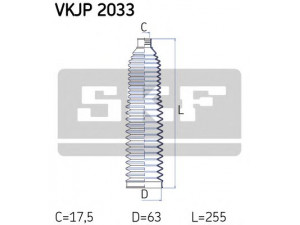 SKF VKJP 2033 gofruotoji membrana, vairavimas 
 Vairavimas -> Gofruotoji membrana/sandarinimai
