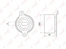 LYNXauto PB-1017 įtempiklio skriemulys, paskirstymo diržas 
 Techninės priežiūros dalys -> Papildomas remontas
14510-P30-003, 14510-PR3-003, 14510-PR3-004