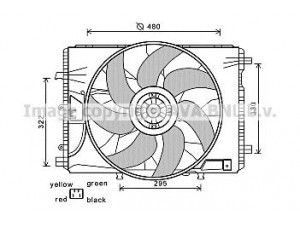 PRASCO MS7522 ventiliatorius, radiatoriaus 
 Aušinimo sistema -> Oro aušinimas
2045000293, 2049066802
