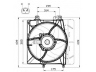 NRF 47495 ventiliatorius, radiatoriaus 
 Aušinimo sistema -> Oro aušinimas
1253H6, 1253P8, 9675280980, 1253H6