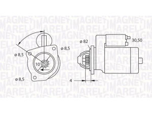 MAGNETI MARELLI 063523625010 starteris 
 Elektros įranga -> Starterio sistema -> Starteris
M001T30171, M001T30172, M001T30173