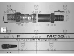 MAL? 80331 stabdžių žarnelė 
 Stabdžių sistema -> Stabdžių žarnelės
34301163080, 8A0611775A