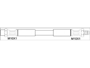 WOKING G1901.55 stabdžių žarnelė 
 Stabdžių sistema -> Stabdžių žarnelės
34301165249, 34321164002