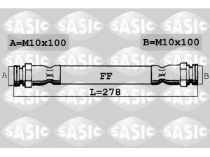 SASIC SBH0150 stabdžių žarnelė 
 Stabdžių sistema -> Stabdžių žarnelės
50012658, 7573858, 50012658, 7573858
