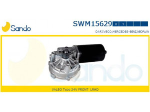 SANDO SWM15629.0 valytuvo variklis 
 Priekinio stiklo valymo sistema -> Varikliukas, priekinio stiklo valytuvai
1522016, 0028203042, 0038202742
