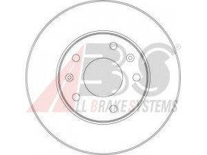 A.B.S. 17011 stabdžių diskas 
 Dviratė transporto priemonės -> Stabdžių sistema -> Stabdžių diskai / priedai
ANR 4983, SDB 100830