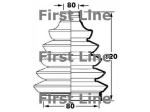 FIRST LINE FCB6029 gofruotoji membrana, kardaninis velenas 
 Ratų pavara -> Gofruotoji membrana
31607518259, 46308323, 39241BM725