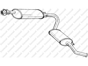 BOSAL 283-023 galinis duslintuvas 
 Išmetimo sistema -> Duslintuvas
1726.A4, 1726.A8, 1726.A9, 1726.FR